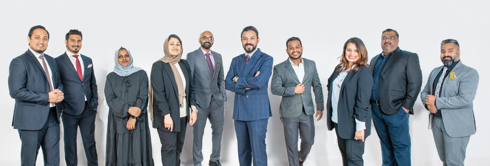 The newly appointed office-bearers of MES Alumni Association pose for a photograph.