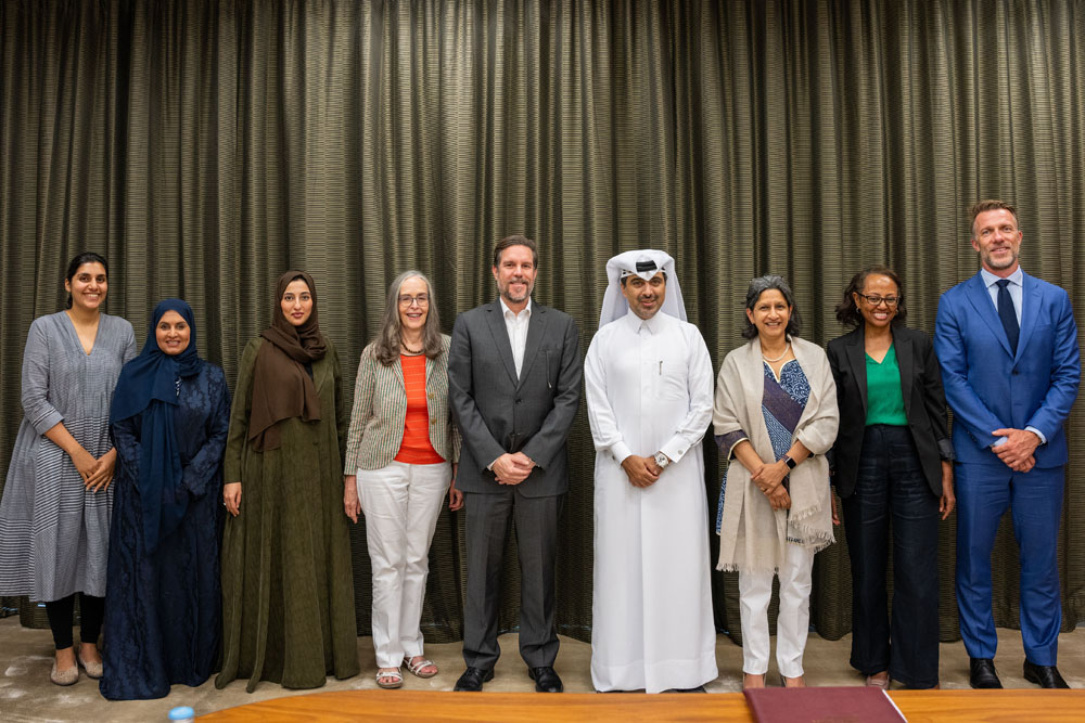  Education Above All Foundation and the World Bank officials during the meeting.