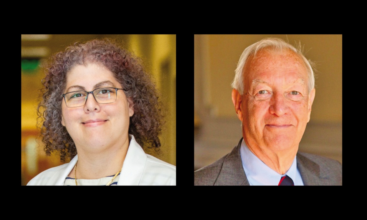 Dr. Moune Jabre (left) and Dr. Richard Cruess
