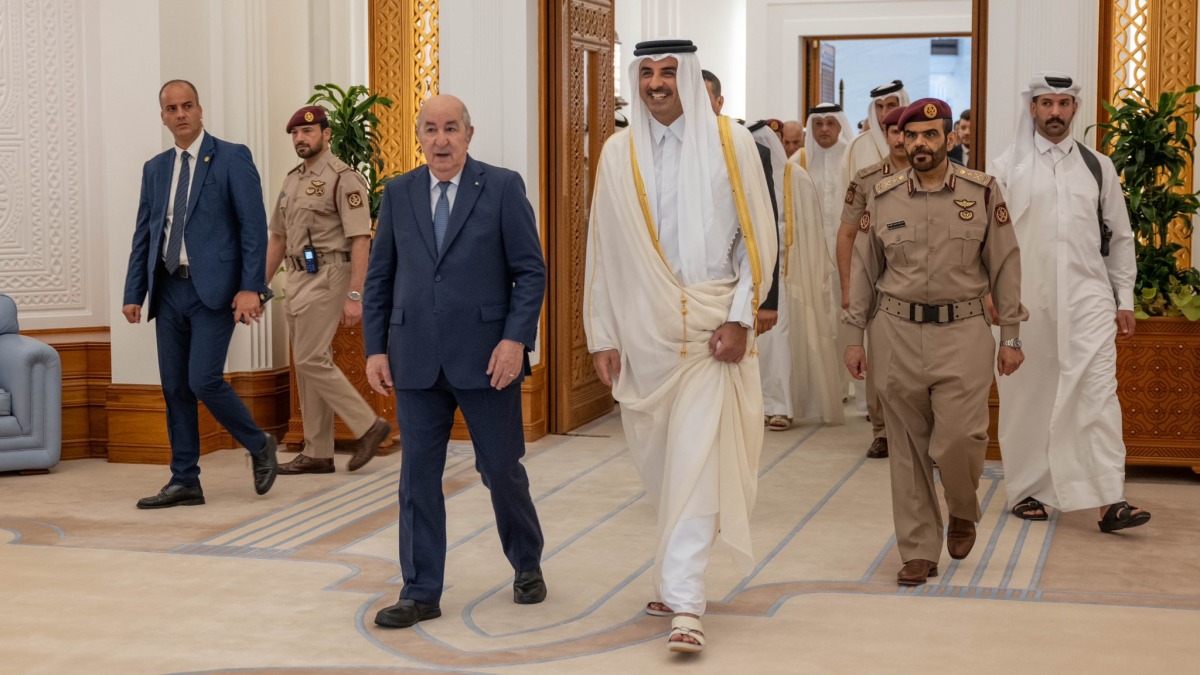 Amir shared this picture from his meeting with Algerian President 