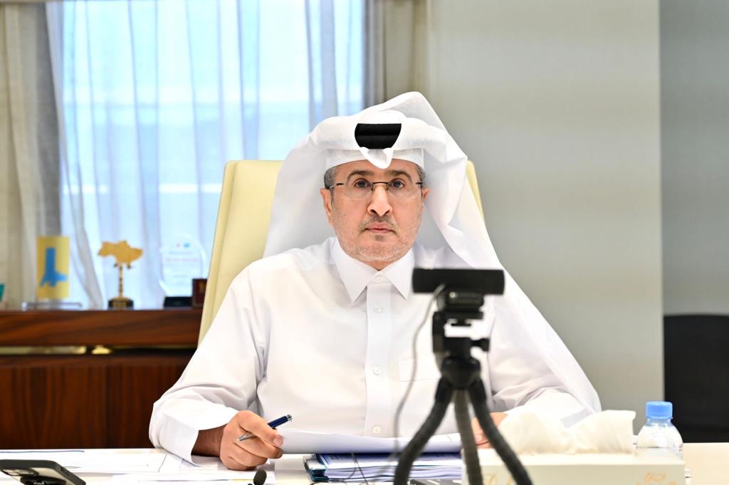 Mohamed Faleh Al Hajri, in charge of managing Civil Aviation Authority, attending the meeting. 