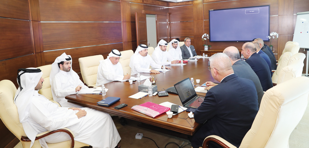 Representatives of the Ministry of Transport during a meeting with the delegation for the Development Road Project and the Al Faw Grand Port in Iraq.
