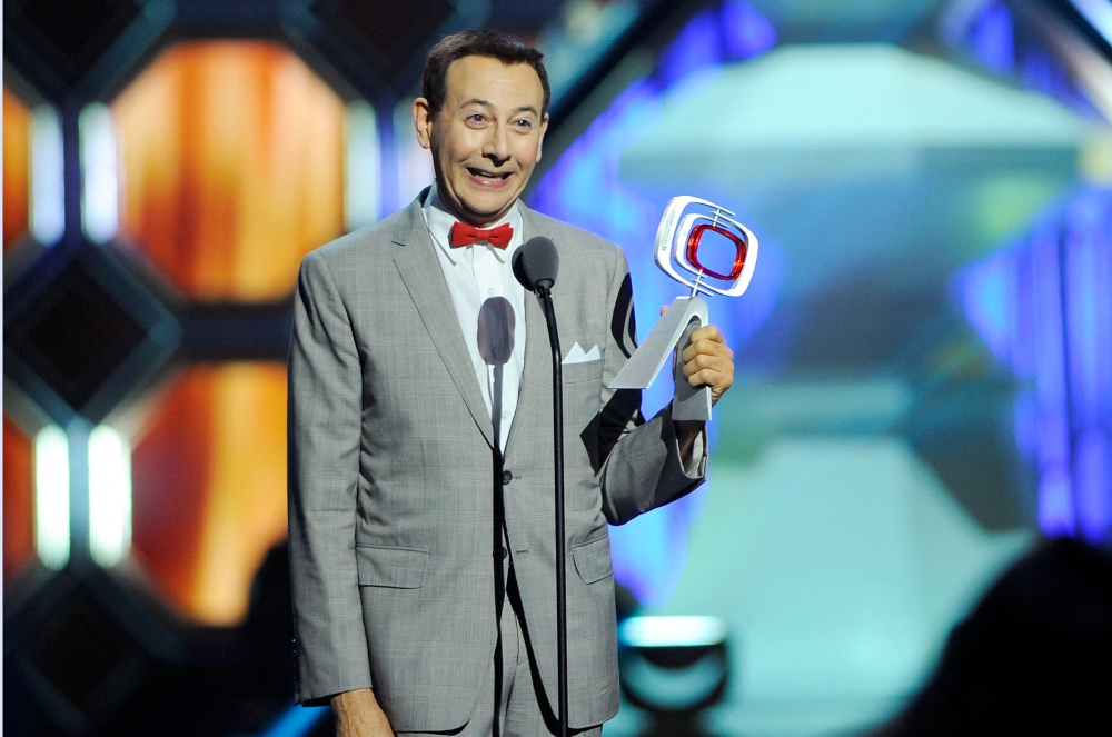 (FILES) US actor Paul Reubens 'Pee-wee Herman' speaks onstage at the 10th Annual TV Land Awards at the Lexington Avenue Armory in New York City on April 14, 2012. (Photo by Andrew H. Walker / GETTY IMAGES NORTH AMERICA / AFP)
