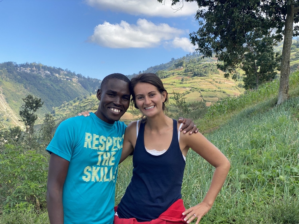 (FILES) This undated handout photograph provided by El Roi Haiti on July 31, 2023 shows Alix Dorsainvil with her husband Sandro Dorsainvil, founder and director of El Roi Academy & Institution Mixte. (Photo by Handout / El Roi / AFP)