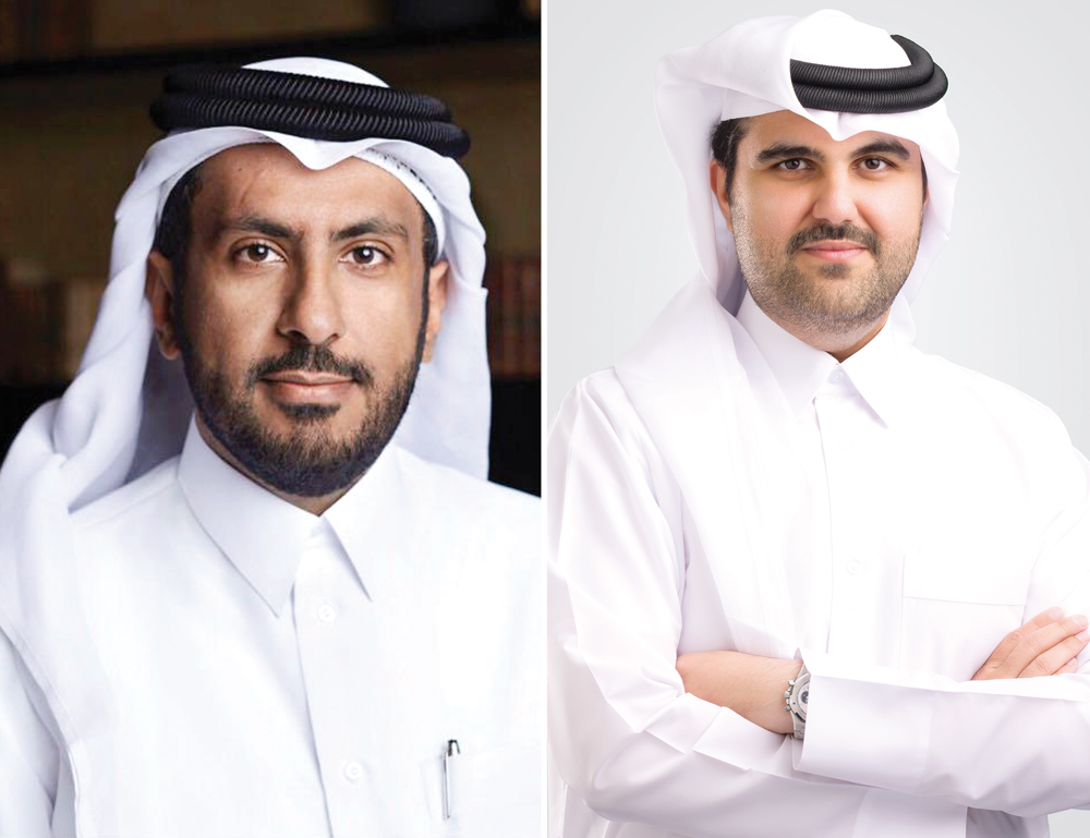 From left: Sheikh Faisal bin Thani Al Thani, Lesha Bank Chairman, and Mohammed Ismail Al Emadi, Lesha Bank CEO