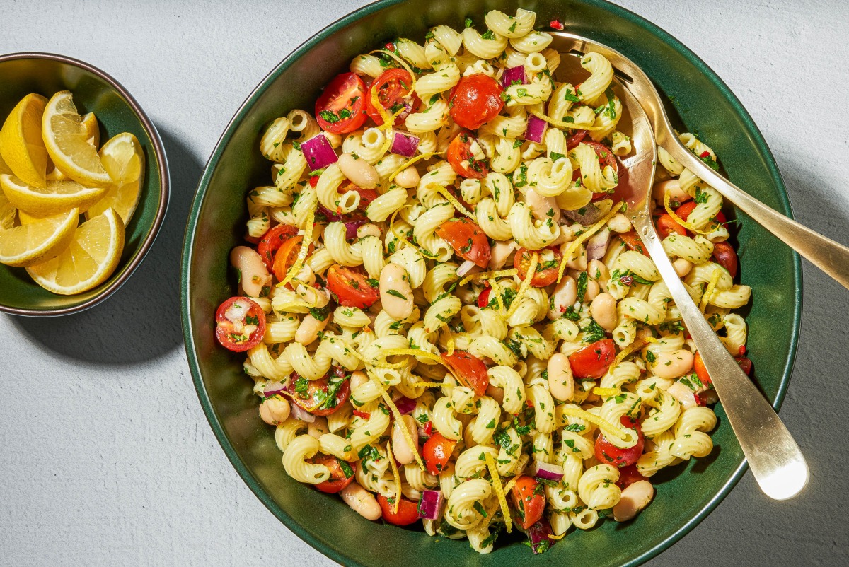 Chimichurri Pasta Salad. Photo for The Washington Post by Rey Lopez.

