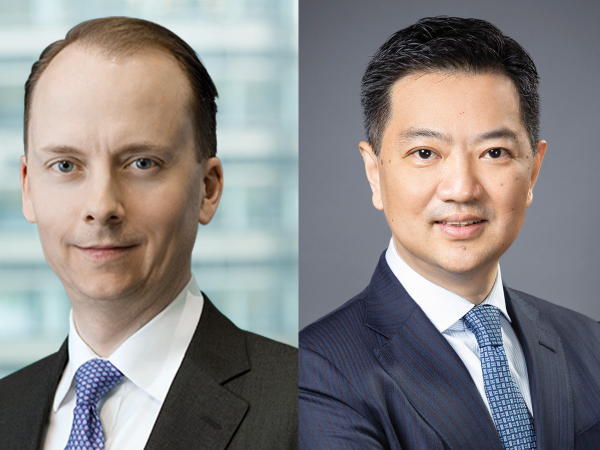 Regional Chief Executive, Middle East North Africa and Türkiye (MENAT), HSBC Bank Middle East Stephen Moss (left) and President and Chief Executive Officer of HSBC China Mark Wang