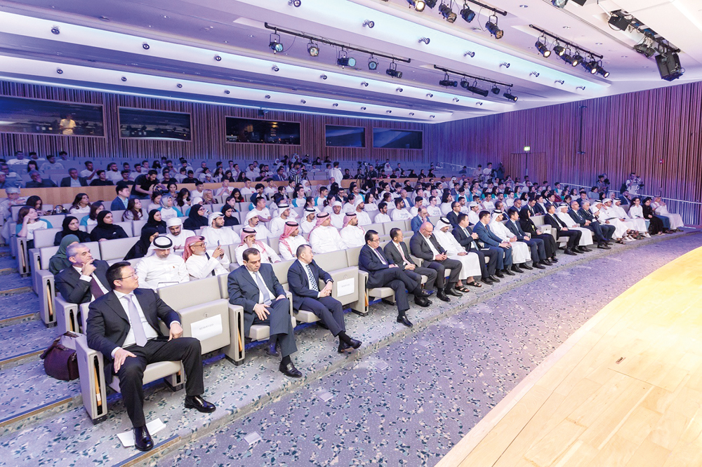 The  opening ceremony of the Seeds for the Future programme at QNCC, yesterday.