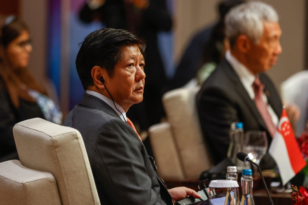 Philippines' President Ferdinand Marcos Jr. attends the retreat session at the 43rd ASEAN Summit in Jakarta on September 5, 2023. (Photo by Mast Irham / POOL / AFP)