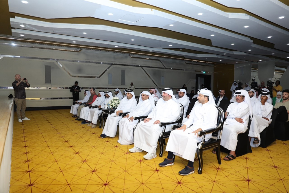 MoECC officials and guests during the first animal wildlife forum at Katara.