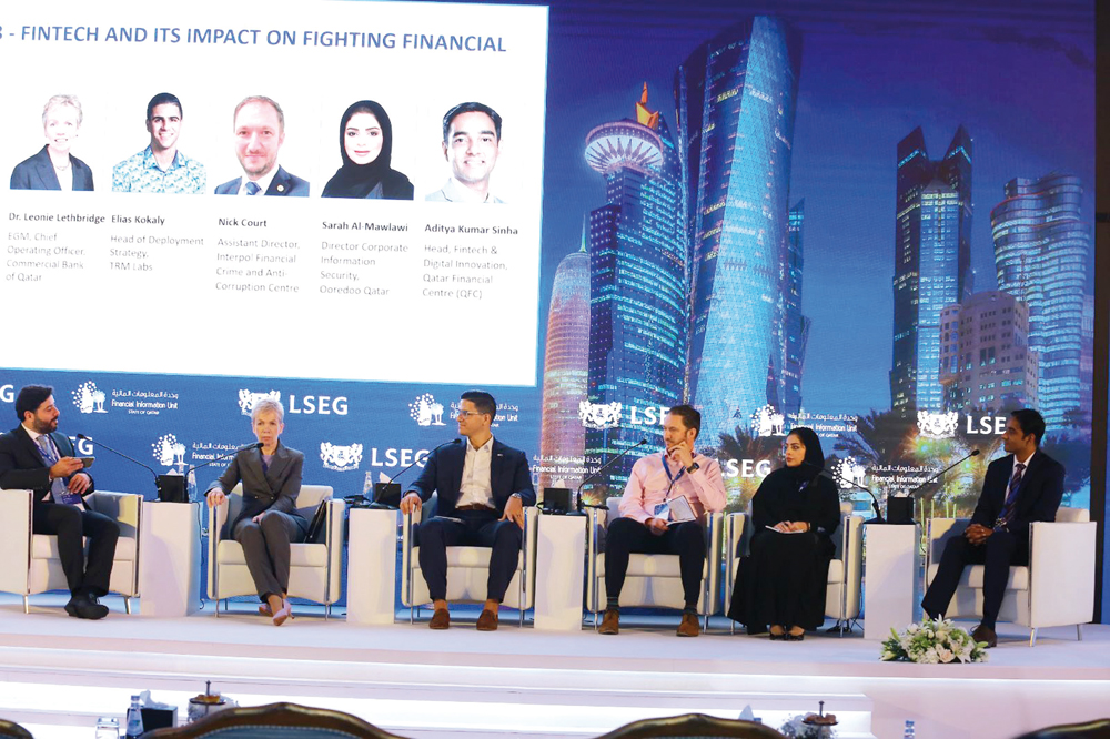 Experts exchanging insights at panel discussion entitled ‘FinTech and the Impact it has on Fighting Financial Crime’ at the 15th MENA Regulatory Summit.
