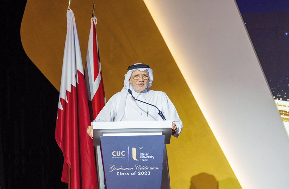 Acting Assistant Undersecretary for Higher Education Affairs at the Ministry of Education and Higher Education Dr. Khalid Al Ali at the event.