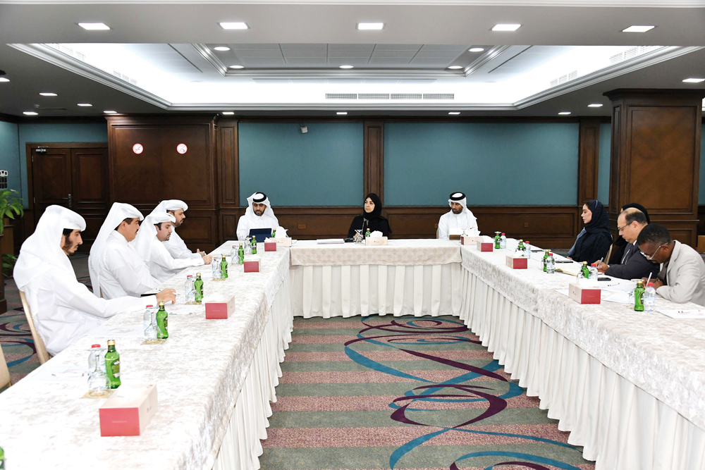 Officials during the meeting.