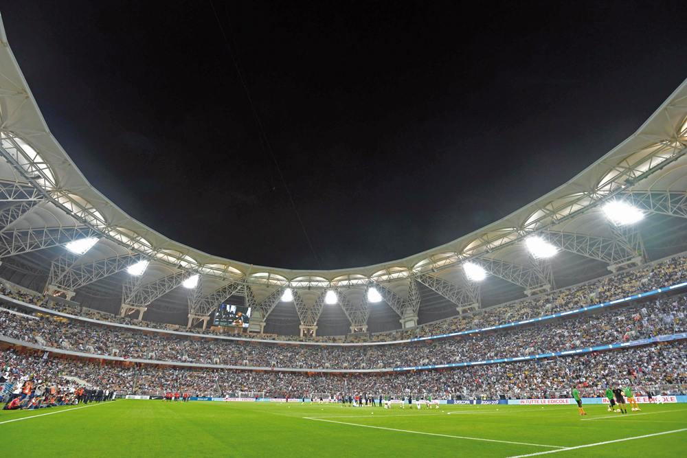 A general view shows the King Abdullah Sports City Stadium in Jeddah ahead of the Supercoppa Italiana final between Juventus and AC Milan, in this January 16, 2019 file photo. AFP