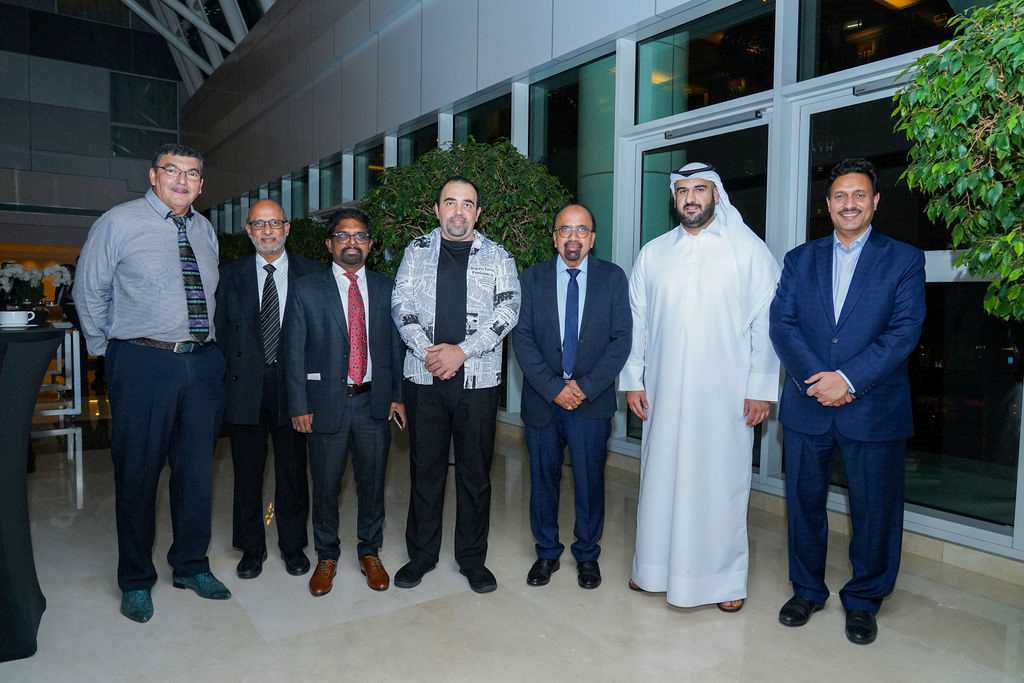 Iyad Mourtada with Sundaresan Rajeswar, the IIA Qatar Board member and other officials during 'The Anti-Fraud Strategies Masterclass’ training.
