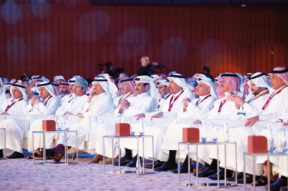 Minister of State for Energy Affairs, the President and CEO of QatarEnergy, H E Saad Sherida Al Kaabi with other dignitaries and officials during the opening ceremony of 17th annual GPCA Forum.
