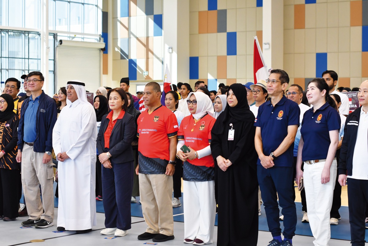 Ambassadors and other officials during the tournament.