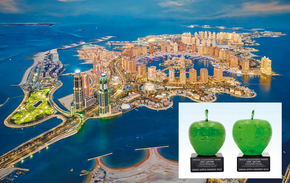 UDC officials with the awards during a ceremony held at the Houses of Parliament in London, UK.