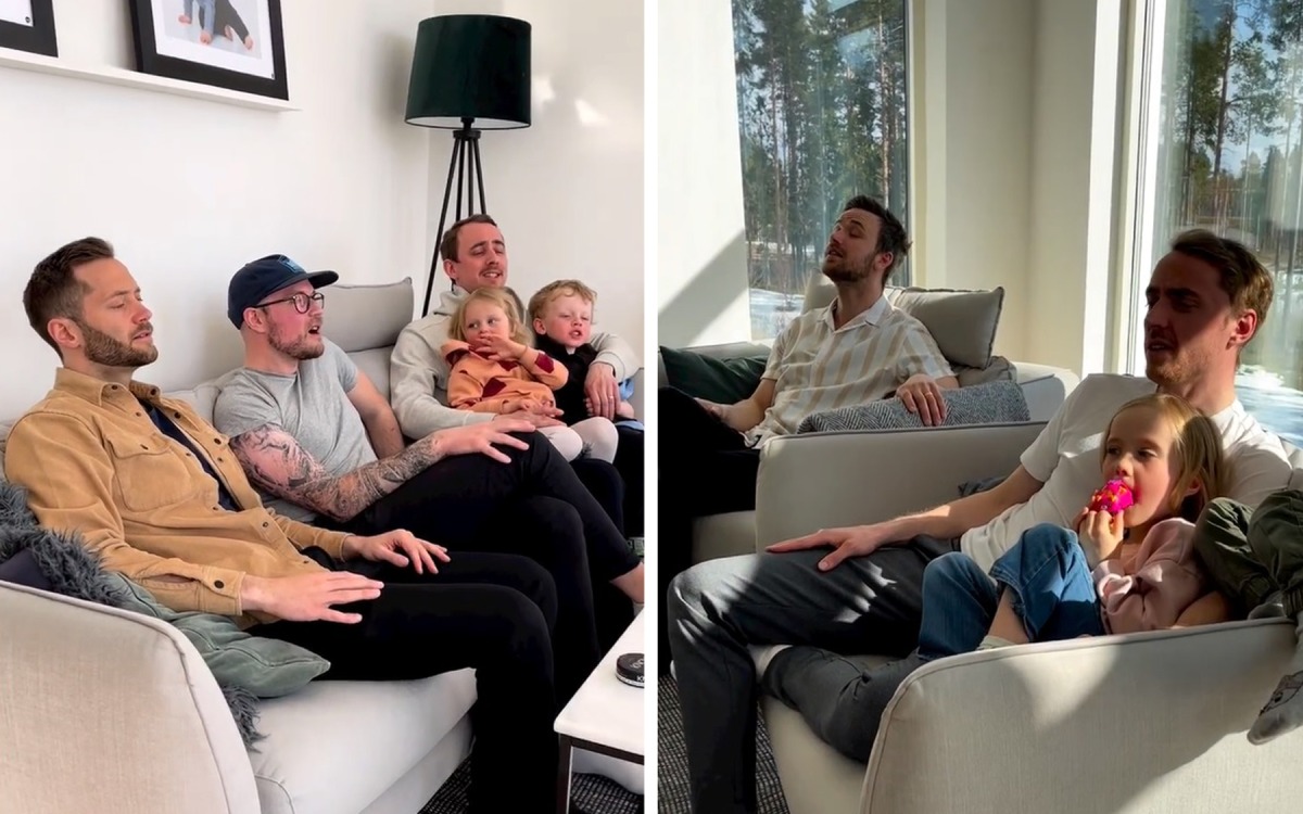 A video grab of Dad Harmony on Instagram. 