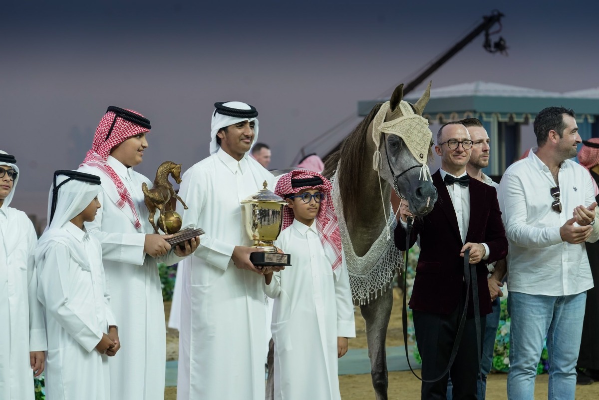 D Beisan was crowned the champion of the Junior Fillies Class and also achieved the prestigious title of 'Highest Score' on the final day of the Arabian Horse Championship 2023, yesterday.