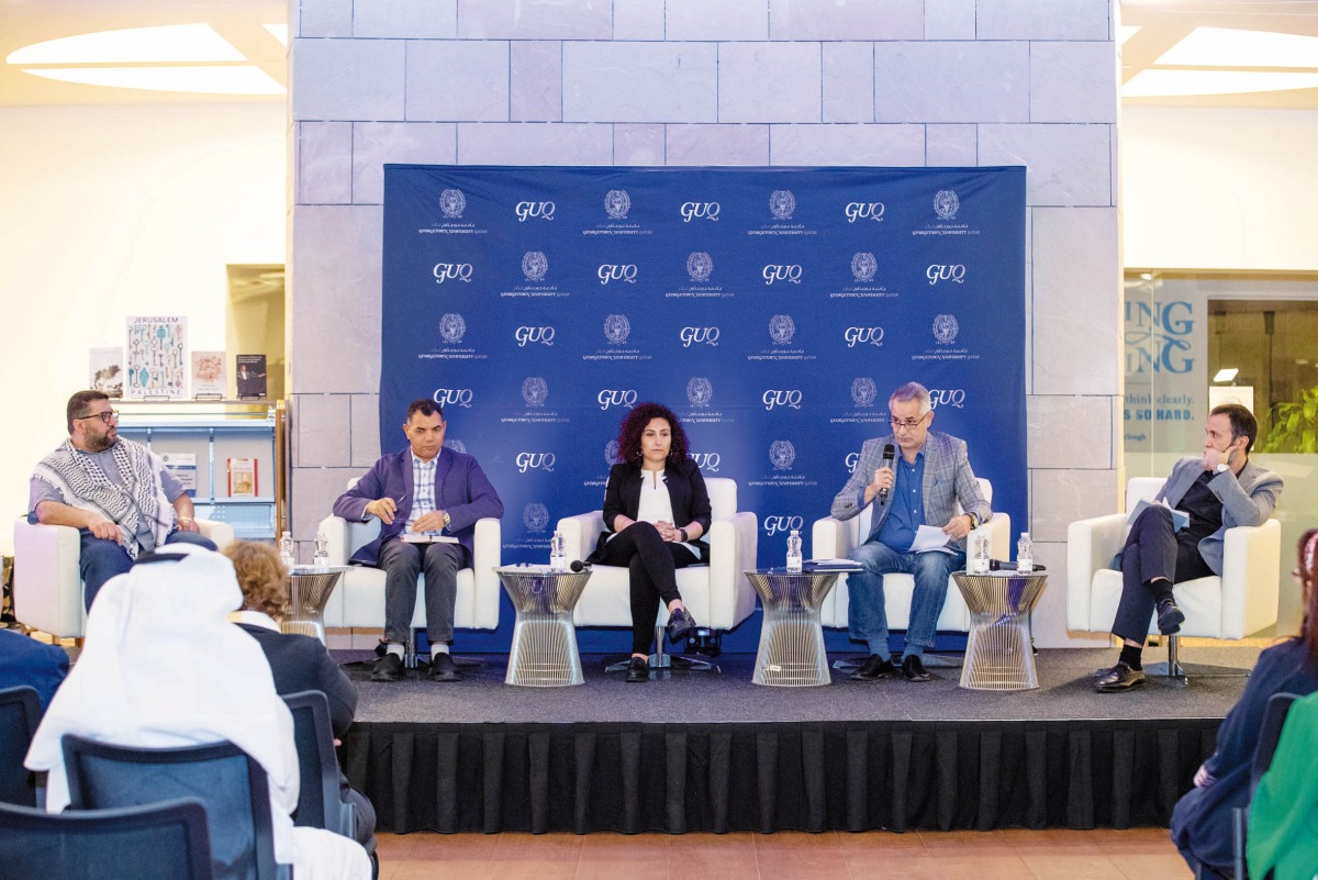 A panel discussion during the Arabic Book Club event in Doha recently.