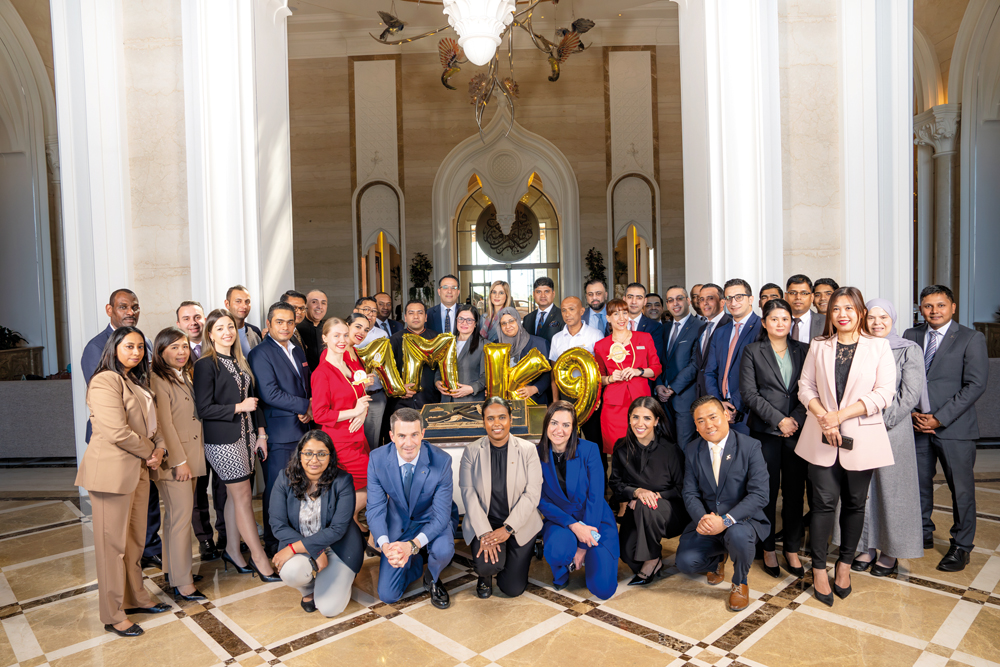 Marsa Malaz Kempinski officials during the commemoration of its 9th anniversary at The Pearl Island.