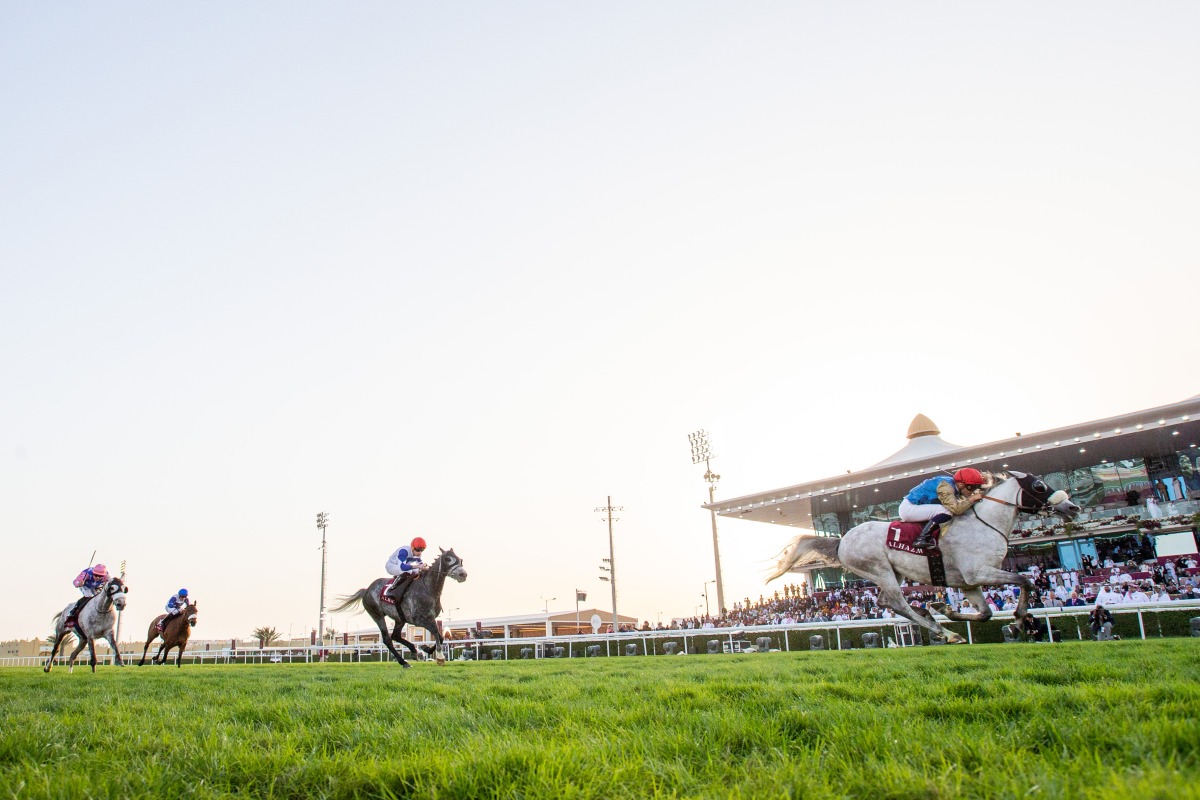 A file photo of action during a race at Al Rayyan Racecourse. PICTURE: Juhaim/QREC