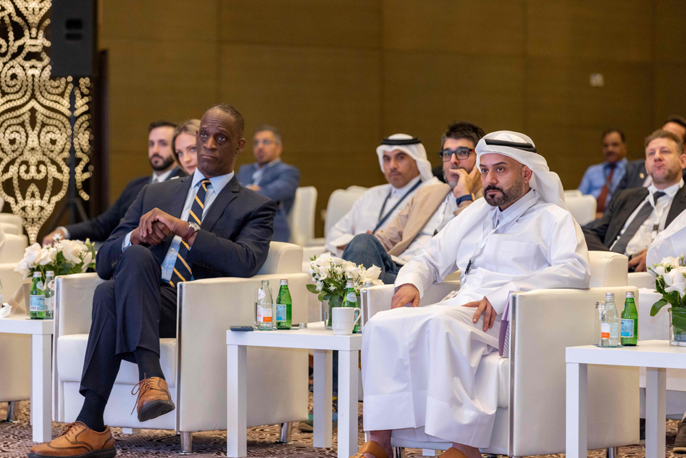 US Ambassador to Qatar H E Timmy Davis and Chief Executive Officer of QFC Yousuf Mohamed Al Jaida participating in the recently conducted seminar.