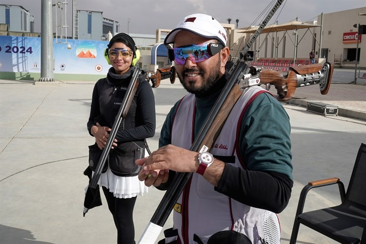 Reem Al Sharshani and Rashid Saleh Al Athba.