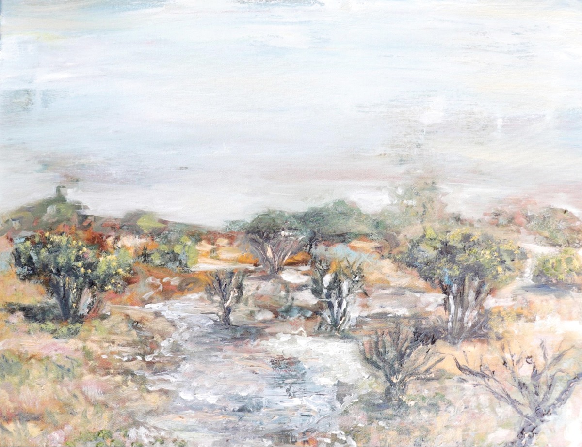 One of the artworks on display at the exhibition.