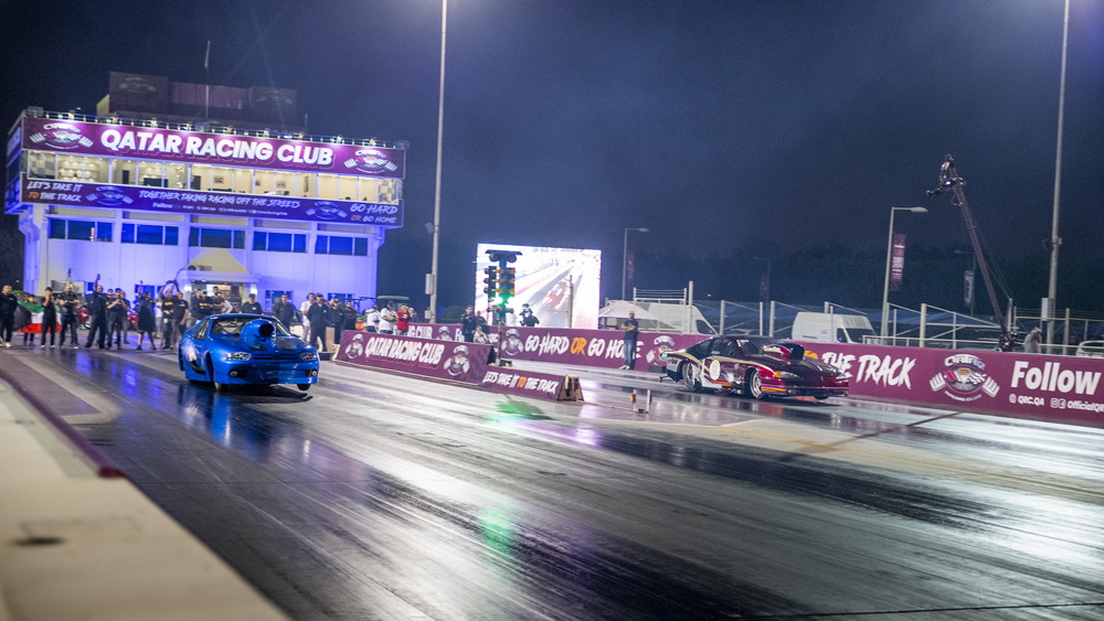 A file photo of action during the third round of the Arabian Drag Racing League.