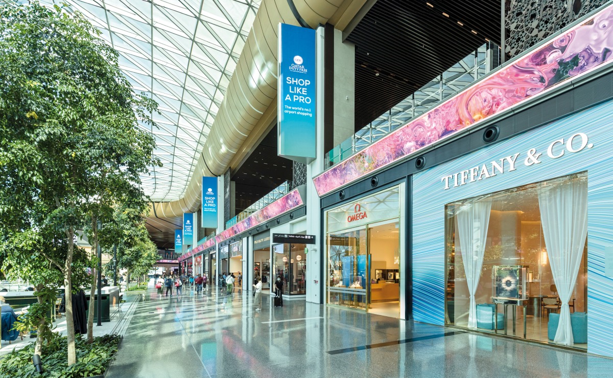 A view of Qatar Duty Free area at Hamad International Airport. 
