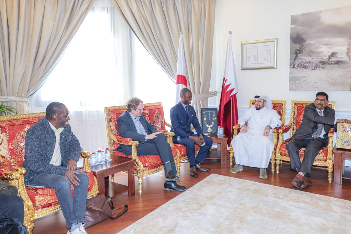 QRCS officials during the meeting of the technical working group. 