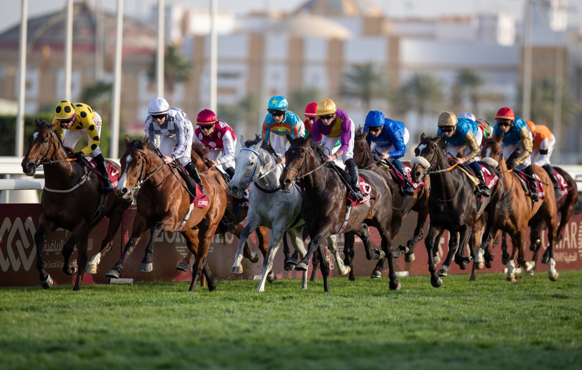 A file photo of action at Al Rayyan Racecourse. 