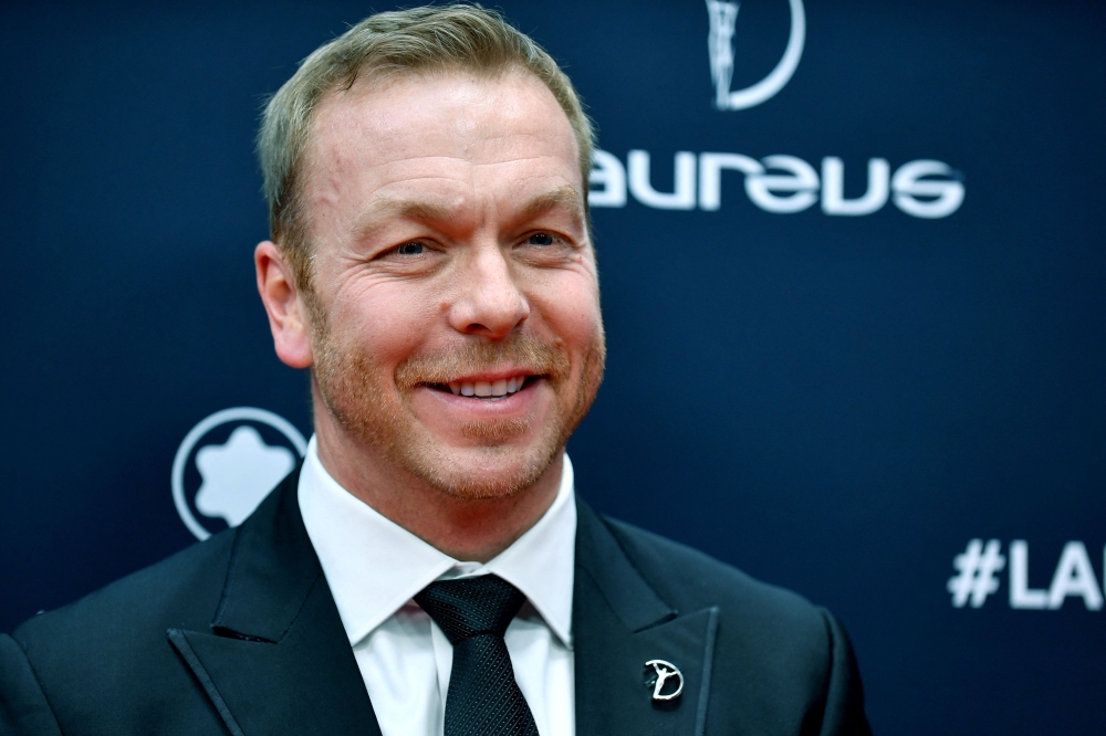 (FILES) Former Scottish cyclist Chris Hoy poses on the red carpet prior to the 2023 Laureus World Sports Awards ceremony in Paris on May 8, 2023. (Photo by JULIEN DE ROSA / AFP)
