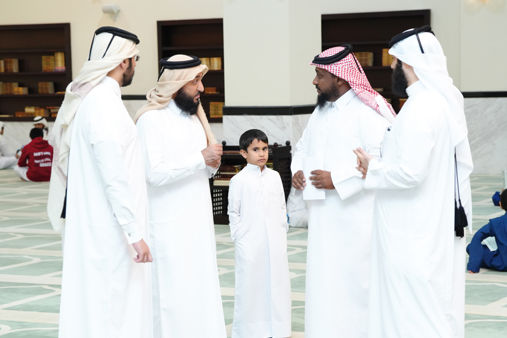 Director of the Department of Religious Call and Guidance Malallah Abdul Rahman Al Jaber during the opening of a holy Qur’an learning centre.