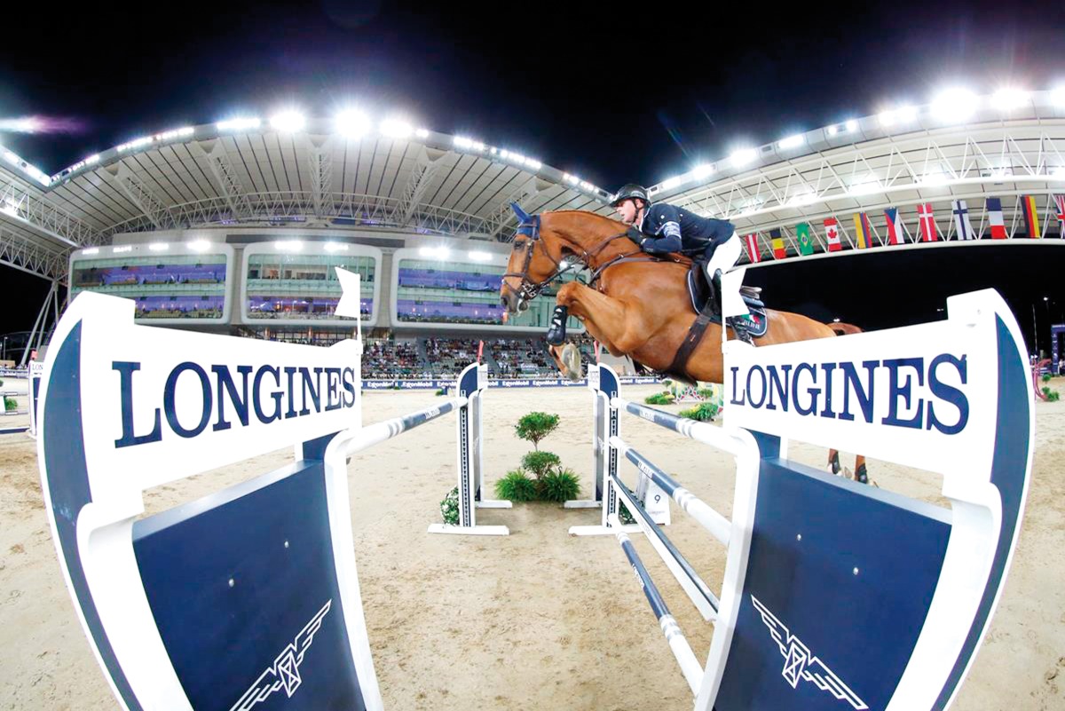 A file photo of action during an earlier edition of the Longines Global Champions Tour at Al Shaqab.