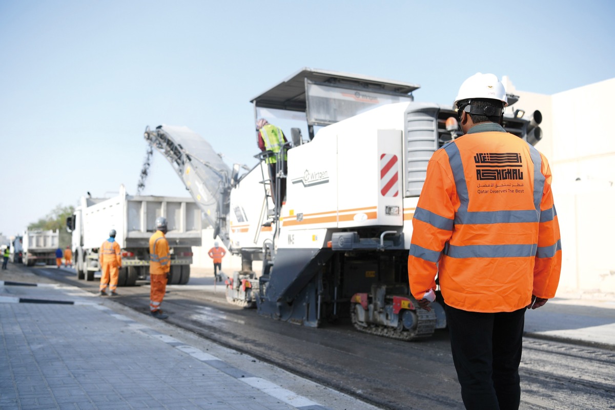 Work going on at a road project.