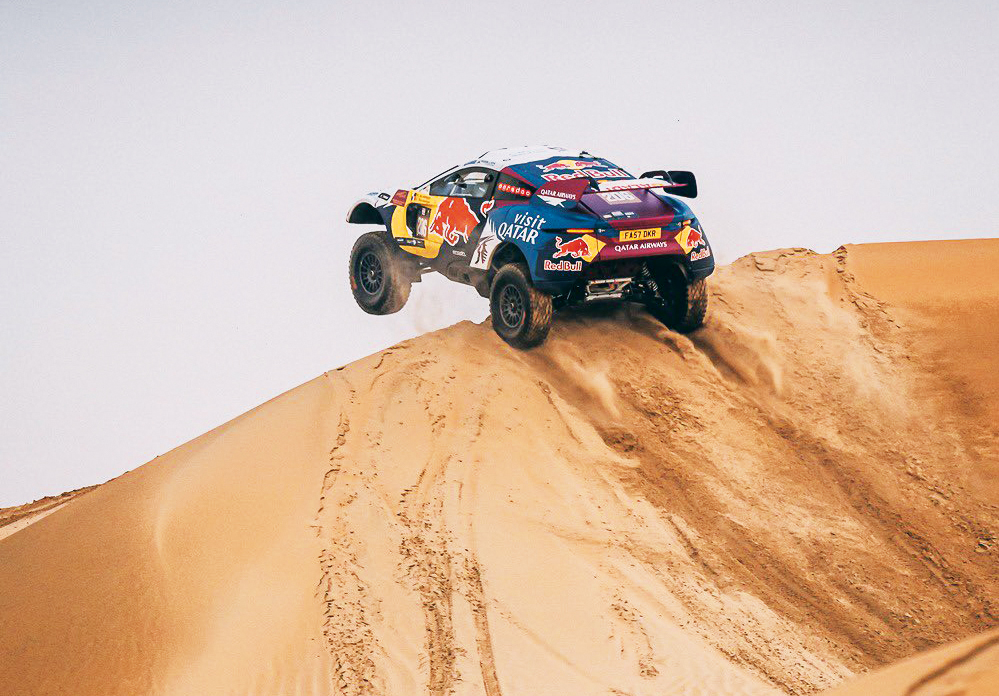 Nasser Al Attiyah finished seventh in the second stage yesterday. 