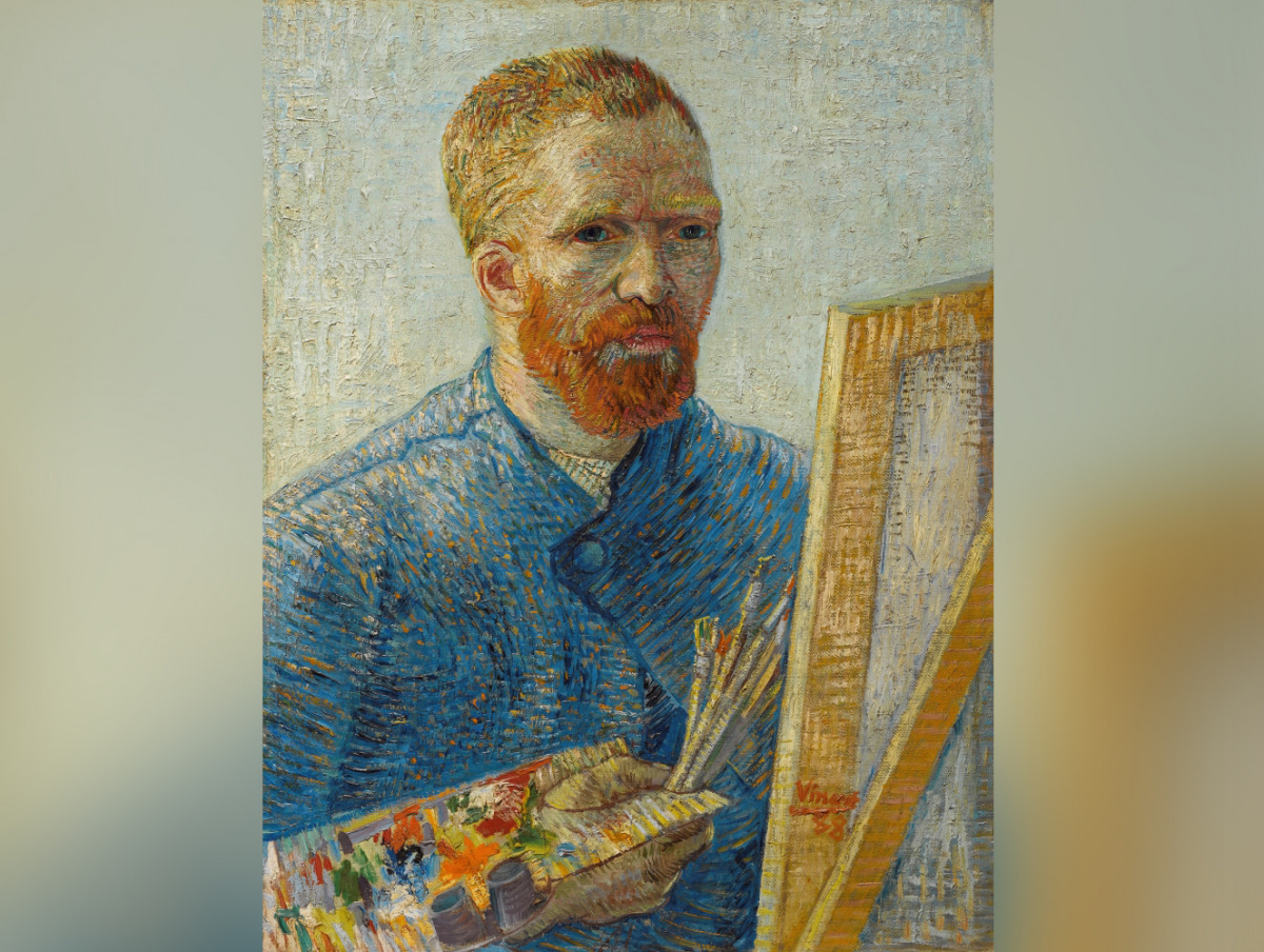 File photo for representational purposes. Self-portrait as a painter from 1888 by Vincent van Gogh (1853-1890) obtained on June 30, 2021. Courtesy of The Courtauld/Handout via REUTERS

