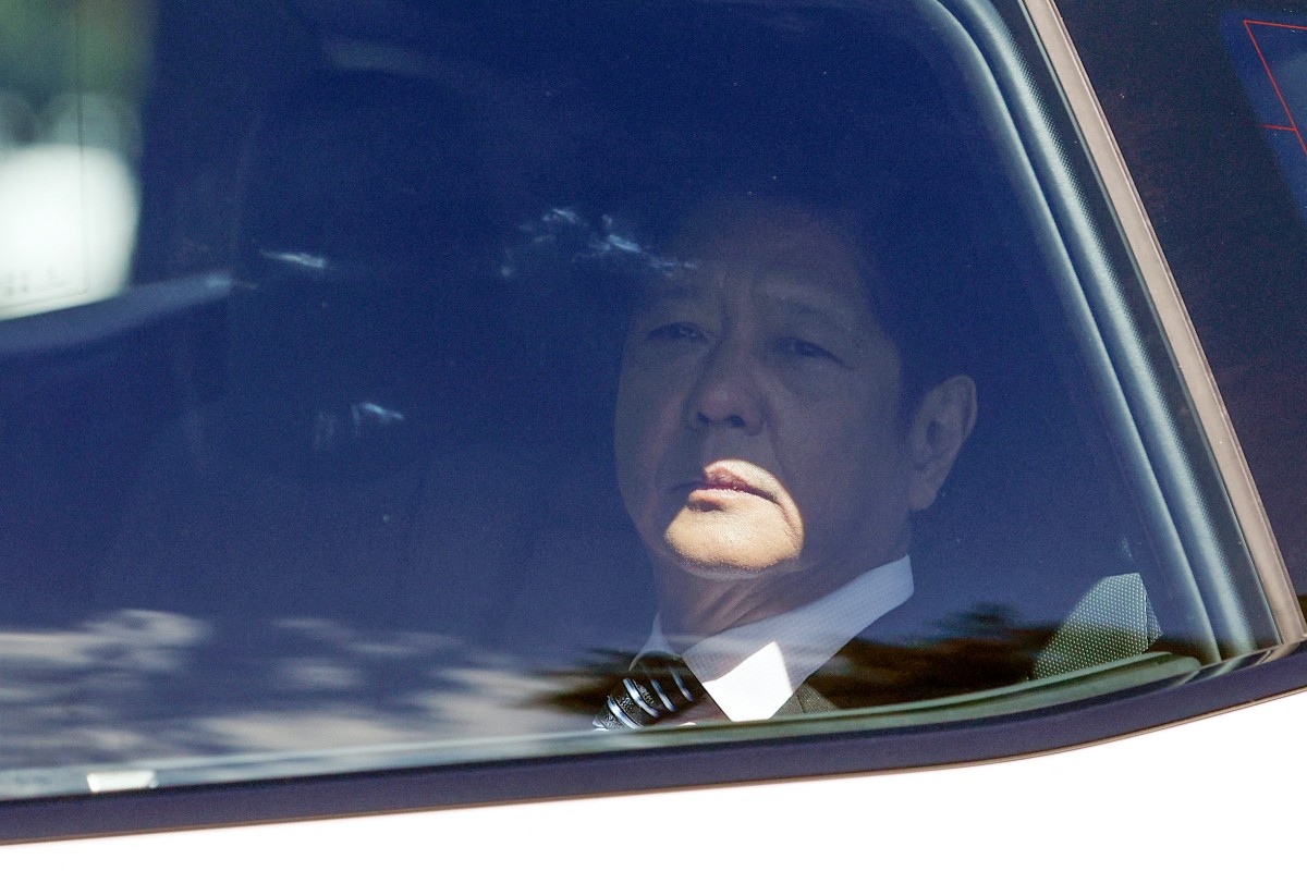 Philippines President Ferdinand Marcos Jnr. arrives at Government House, one of the venues for the 50th ASEAN-Australia Special Summit in Melbourne on March 6, 2024. (Photo by Martin KEEP / AFP)