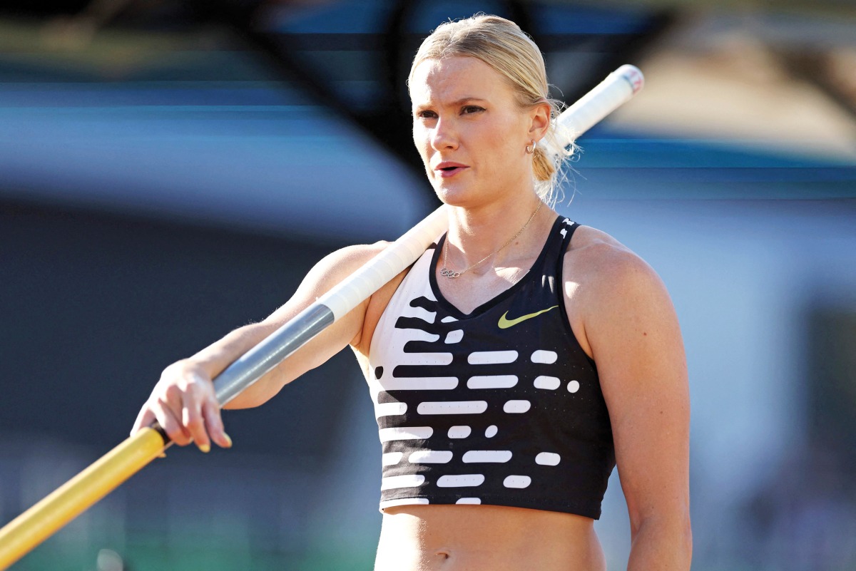USA's Katie Moon competes in the women’s pole vault during the 2023 USATF Outdoor Championships,  in this file photo. AFP