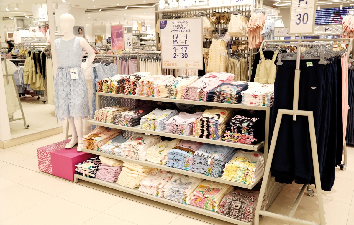 A section of the new Ramadan Collection 2024 by Max Fashion at the Tawar Mall in Doha.