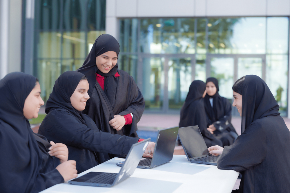  Students during a session at Qatar Academy Al Wakrah.