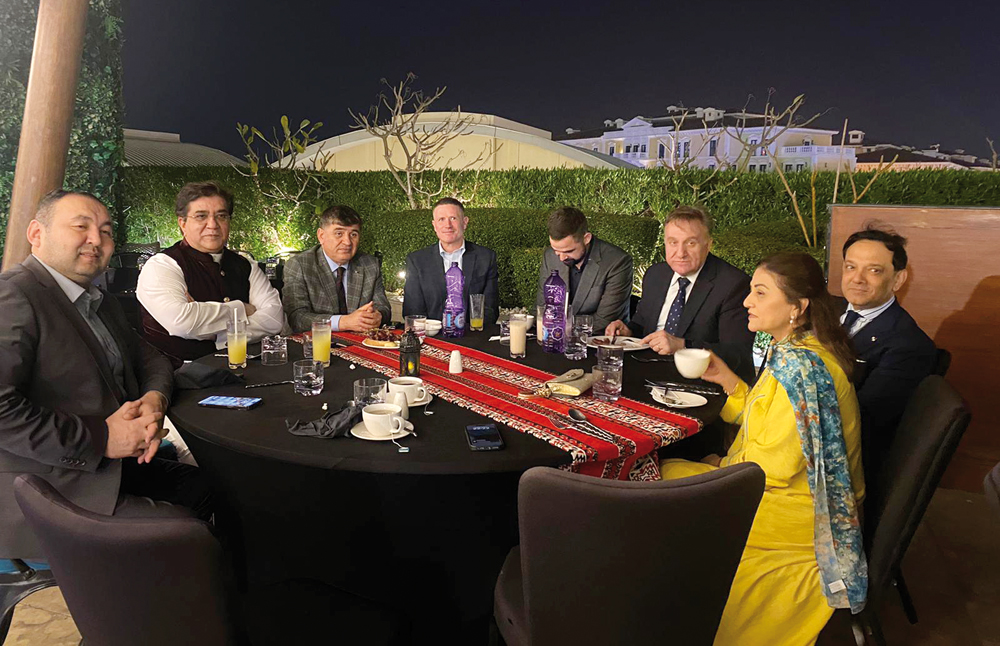 Ambassador of Australia H E Shane Flanagan (fourth left), Ambassador of Turkiye H E Dr. Mustafa Goksu (thirf left) and other guests at the event. 