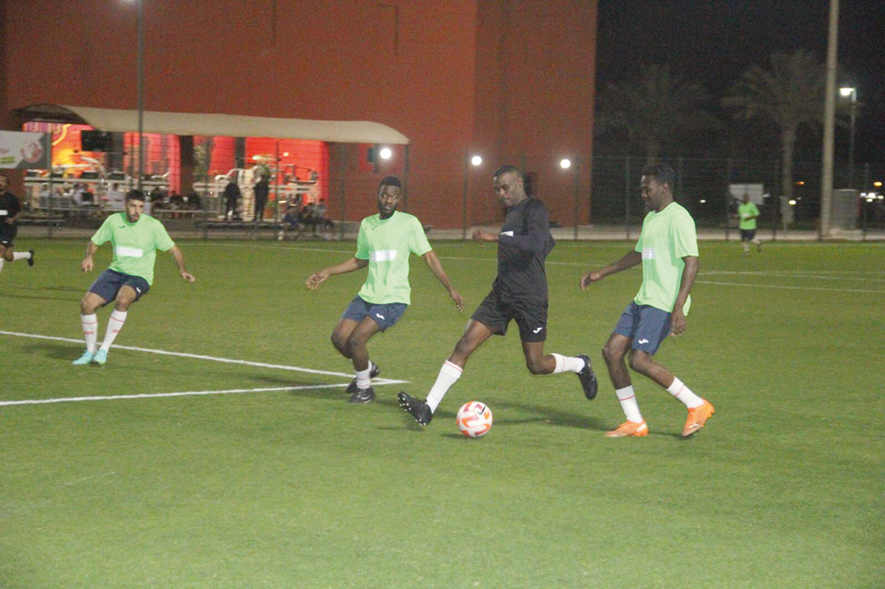 Action during Al Shamal Club’s Founder’s Cup Ramadan football tournament