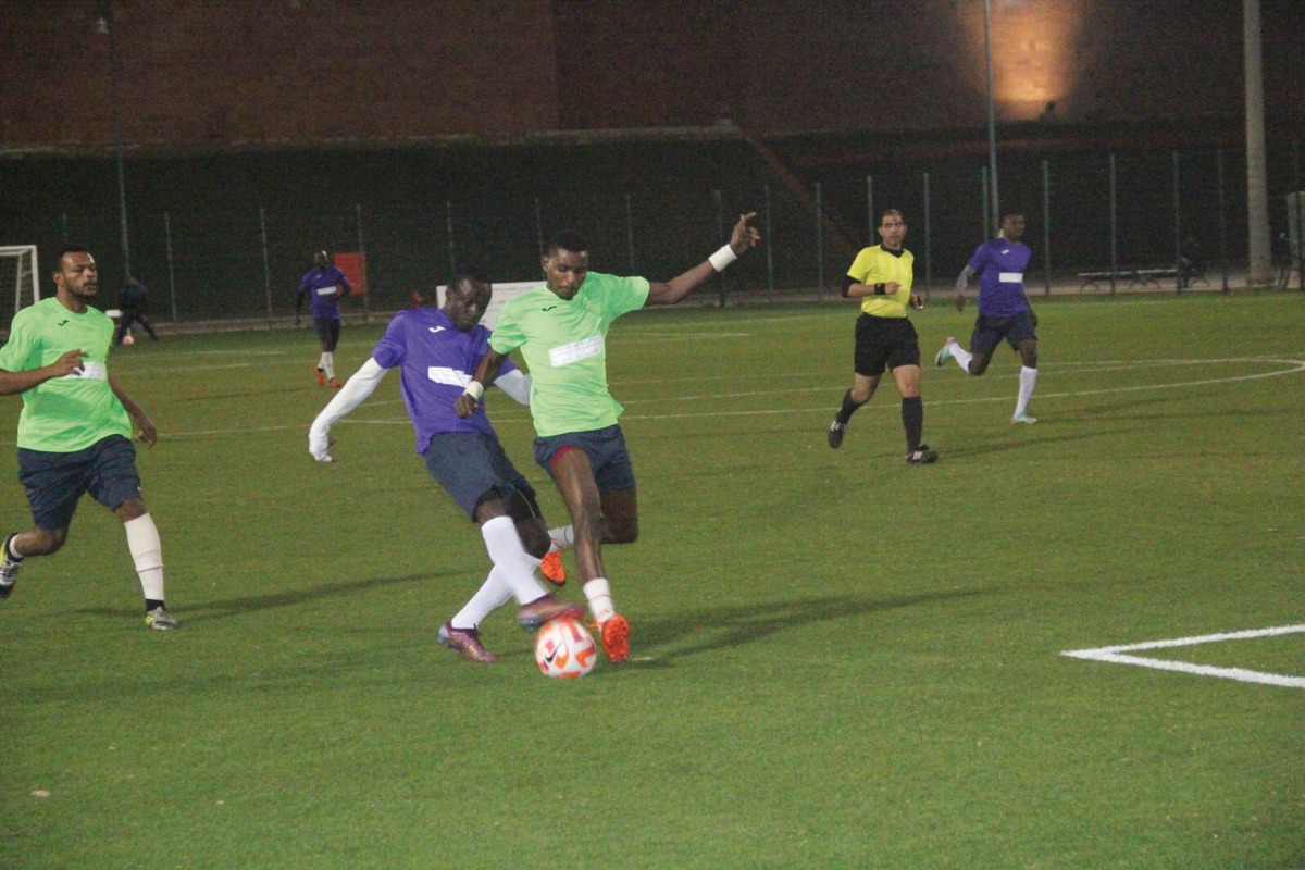 Action during the Al Shamal Club’s Founders’ Ramadan football tournament.