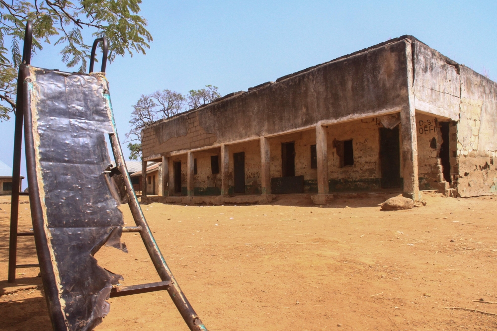 (Files) A general view of Kuriga school in Kuririga on March 8, 2024, where more than 250 pupils kidnapped by gunmen. (Photo by Haidar Umar / AFP)