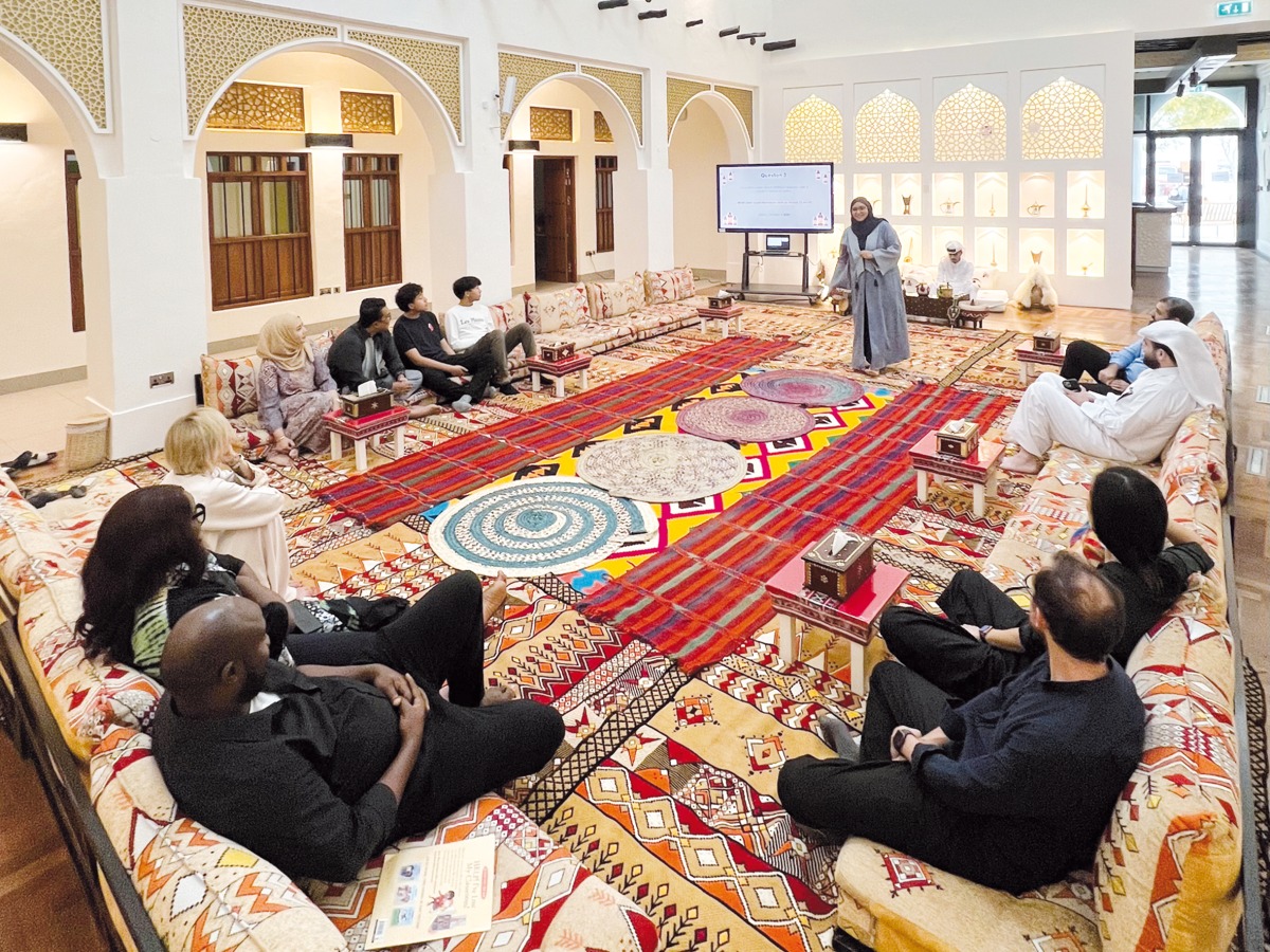 Participants at one of Msheireb Museums' series of Iftars and interactive workshops for Msheireb residents.