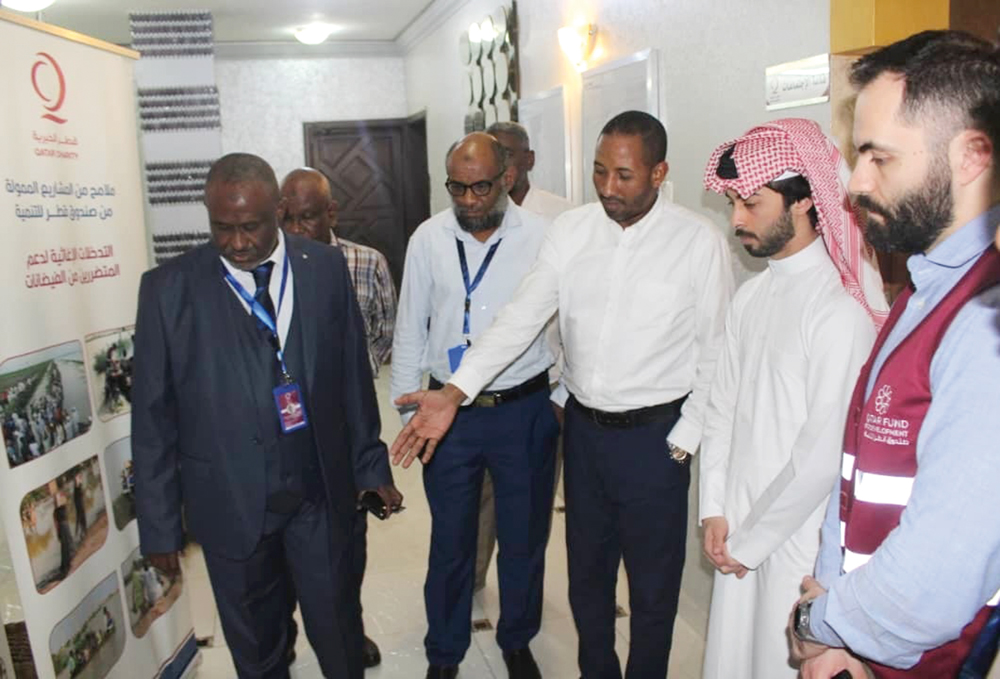 Members of a delegation from QFFD during their visit to the city of Port Sudan.